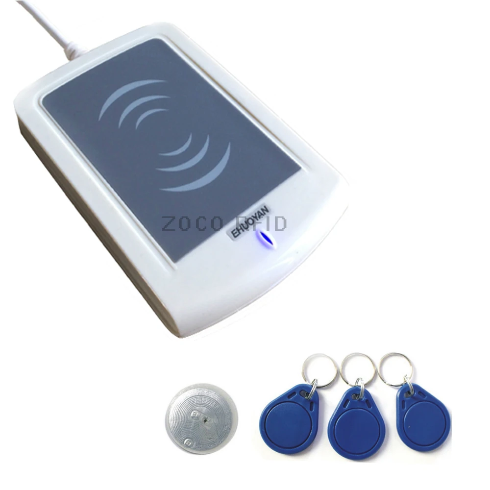 Rfid NFC считыватель писатель 13 56 МГц USB ER302 Android + Автоматическое сканирование SDK