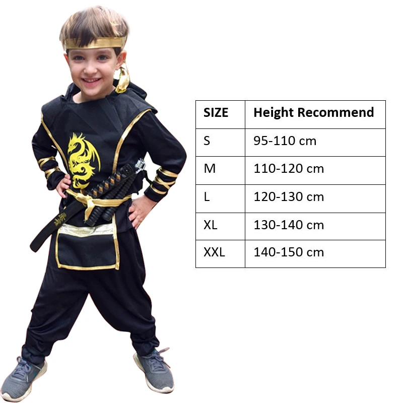 Snailify аниме японский ниндзя для маскарада в стиле маленьких мальчиков Детский