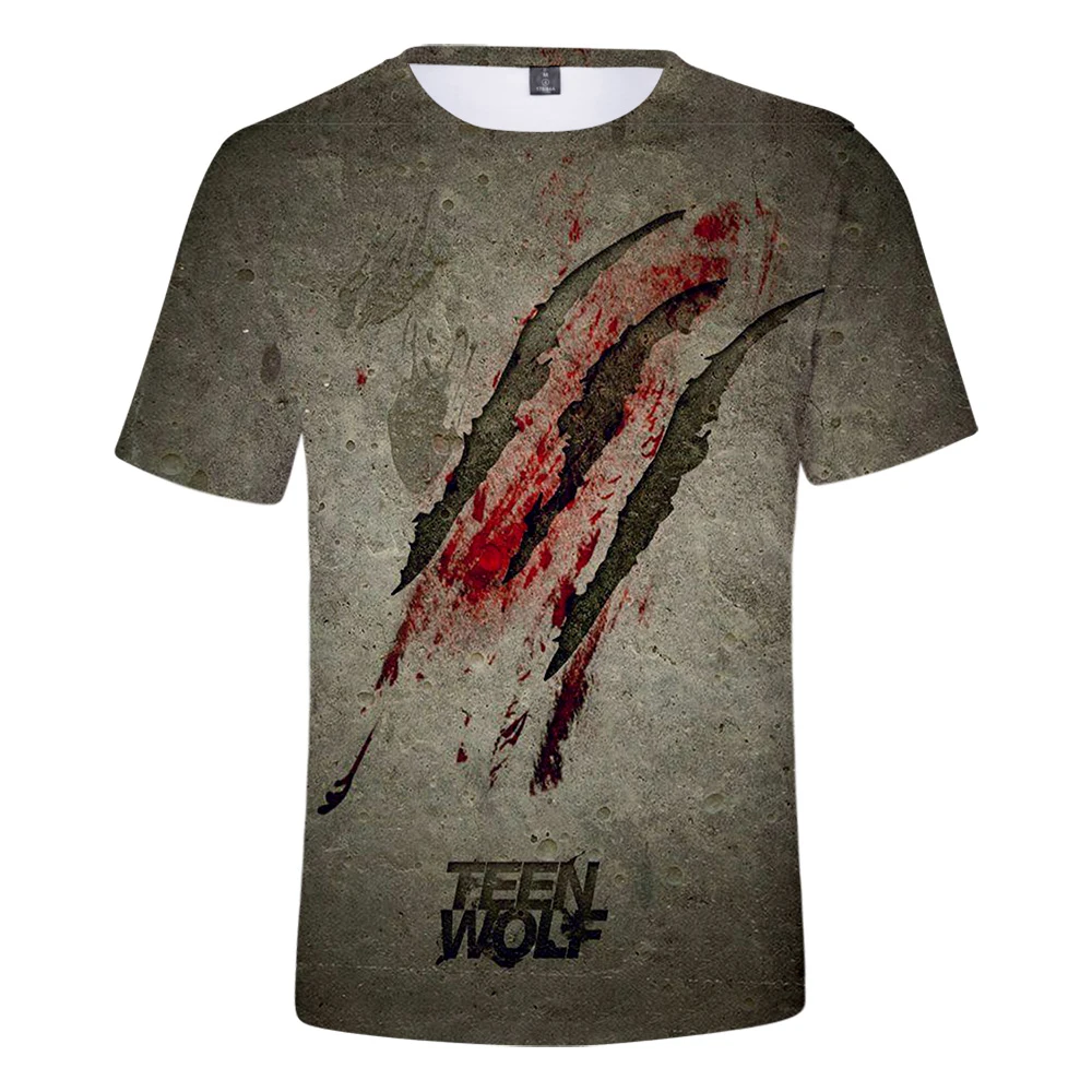 3D футболка с волком для подростков мужская и женская модная коротким рукавом