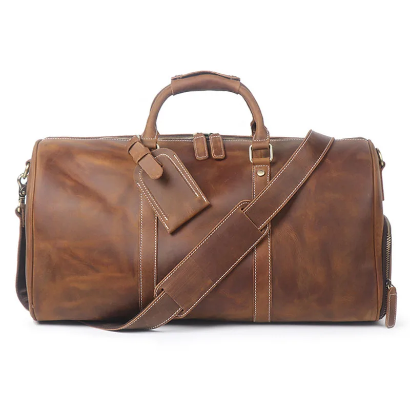 BOLEKE винтажная сумка для багажа мужские дорожные сумки bolsa de viagem grande couro masculina crazy