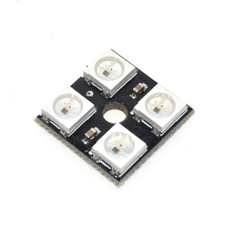 1 шт. WS2812B плата 2*2 4-битная полноцветная 5050 RGB Светодиодная панель освесветильник