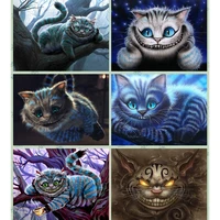 5d diy diamond painting painted cute cat in tree full drill mosaic diamond embroidery cross stitch crafts home decoration gift