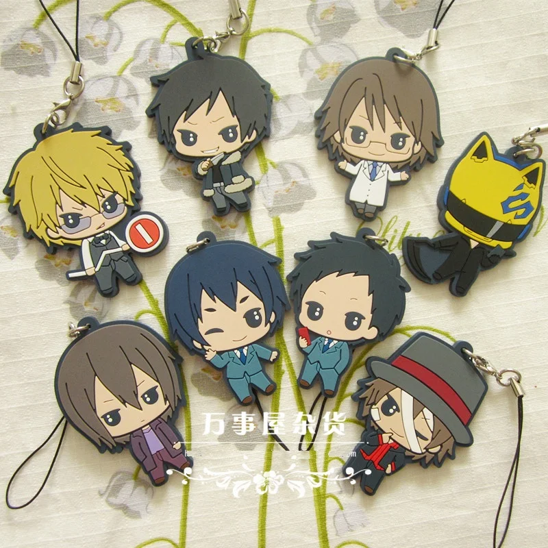 Резиновый брелок DuRaRaRa Celty Sturluson sonorella Anri Ryugamine Mikado 2V|keychain rubber| |