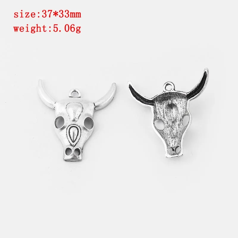 12 1 упаковка, античное серебро/бронза/золото, Bull Toro, taureau, голова, подвески, подвеска для ожерелья, браслета, ювелирных изделий, аксессуары - Окраска металла: 12