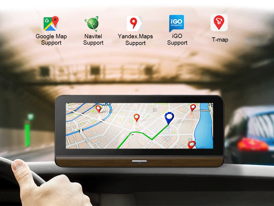 Anfilite E31 Pro 4G Автомобильная камера gps 7," Android 5,1 Автомобильные видеорегистраторы gps навигация видеорегистратор парковки мониторинг грузовика gps навигатор