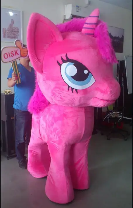 Pinkie Pie 2 OISK 6 стилей 4 ноги костюм коня-маскота Хэллоуин Рождество День рождения Празднование карнавал платье полное тело реквизит наряд - Цвет: Pinkie Pie 2