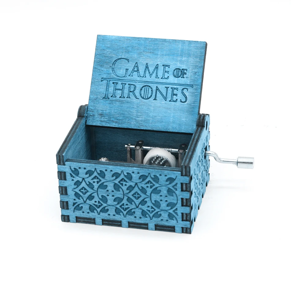 Game of Throne Радужные музыкальные шкатулки антикварные резные игры Трон Звездные войны деревянные рукоятки тема ремесленные творческие - Цвет: Game of Throne