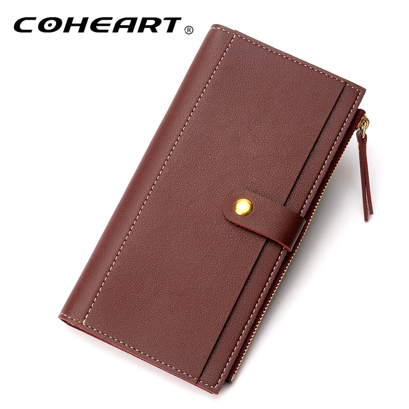 High Quality Soft Leather wallet women vintage style wallets leather purse female credit card holder money bag pocket | Багаж и сумки