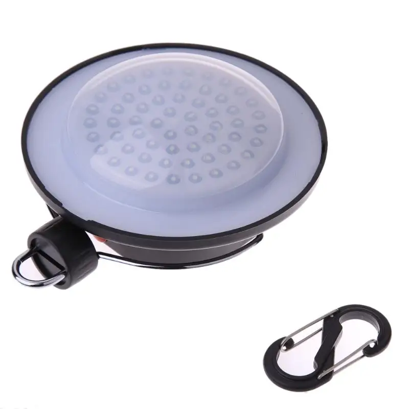 60 LED Ultra Bright Outdoor Camping Lamp Tent Light with Lampshade Circle ABS Rechargeable Fishing Hanging Hiking Lantern