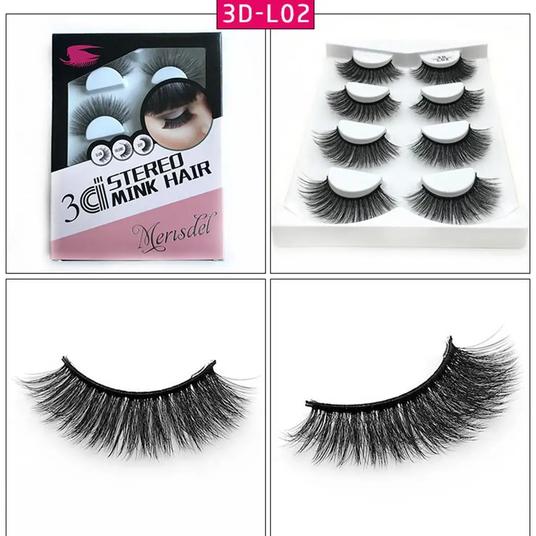 Женские повседневные натуральные Толстые Поддельные ресницы Китайский глаз 3D