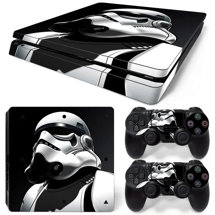 Звездные войны черный чехол для sony Playstation 4 PS4 Тонкий консоли кожи наклейки и контроллеры Скины наклейки из игры