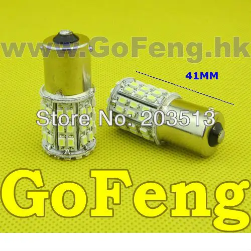 10 шт./лот Автомобильные светодиодные лампы S25 1156 BA15S 64 led SMD 64SMD 3020SMD Поворотные