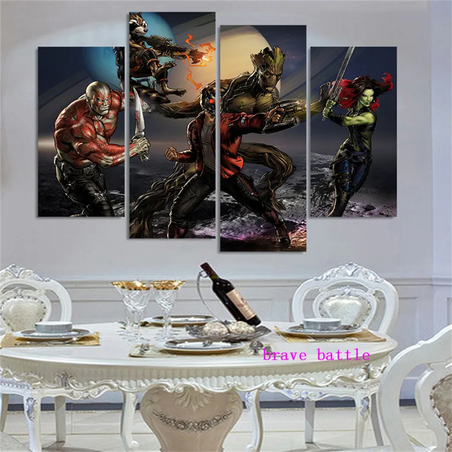Galaxy Marvels 1 панель настенная живопись маслом постер Холст Картина Печать картины