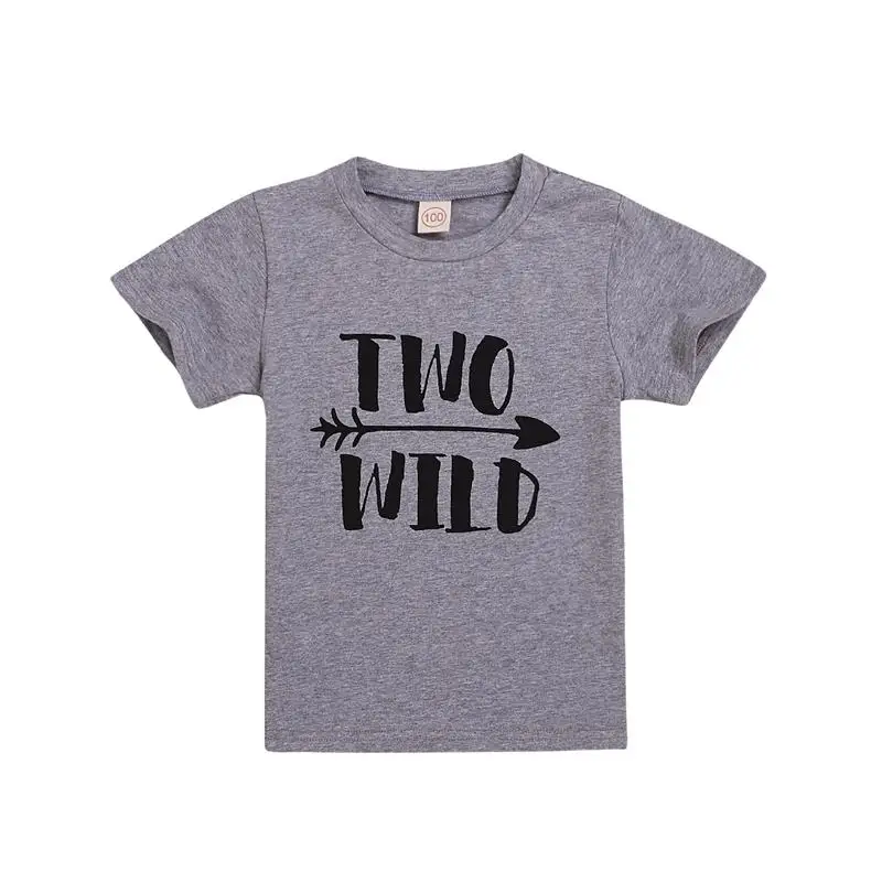 Для маленьких мальчиков два диких Boho ко дню рождения рубашка 2nd в возрасте 2 лет