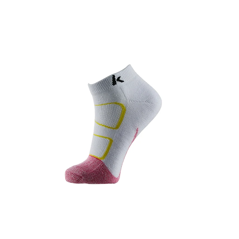 KW-T202White Оригинальные спортивные носки Kawasaki для бега, велоспорта, бадминтона, фитнеса, дышащие женские носки из хлопка, предотвращают запах ног - Цвет: KW-T202White