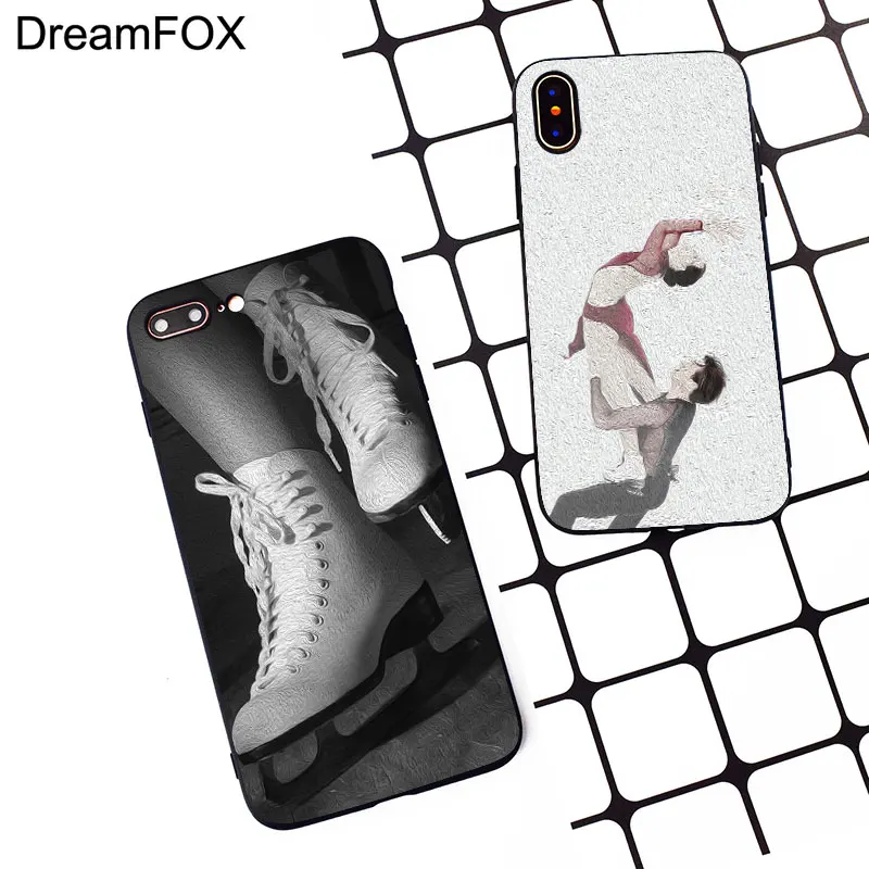 M241 Черный силиконовый чехол для катания на коньках Apple iPhone 11 Pro XR XS Max X 8 7 6 6S Plus 5 5S 5G