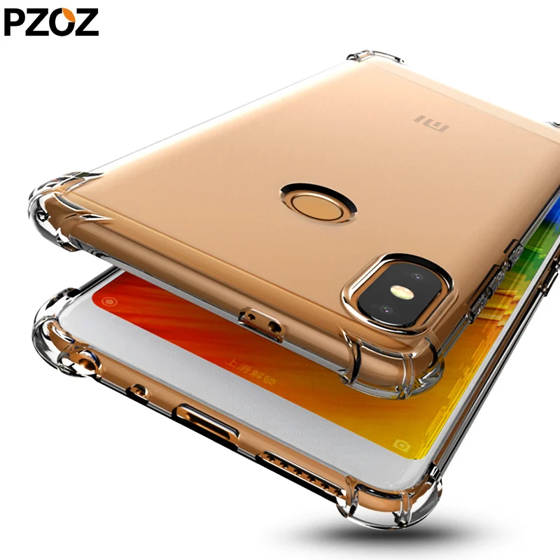 Pzoz redmi note 5 pro чехол силиконовый прозрачный для телефона xiaomi мягкий ударопрочный