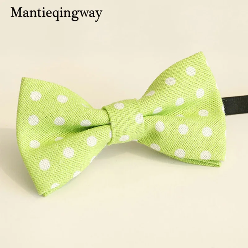 Mantieqingway Детский галстук бабочка для малышей в горошек/полосатый с мультяшным