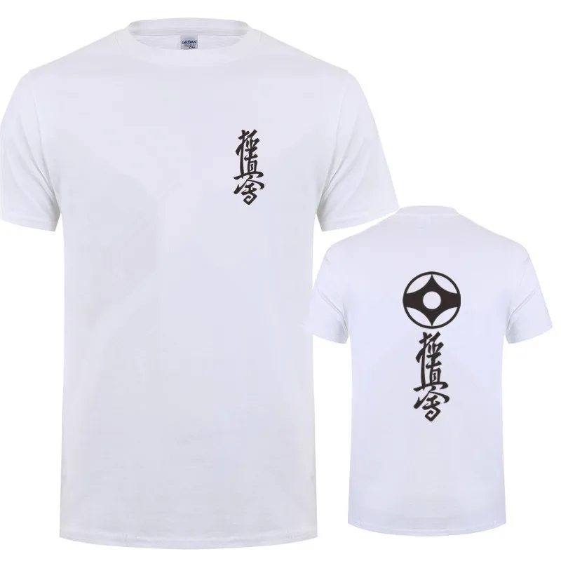 Мужская футболка с короткими рукавами Kyokushin хлопковая Футболка для карате