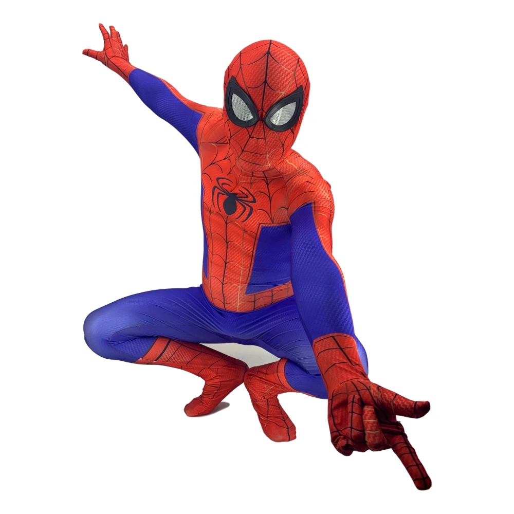 Костюм супергероя Человек-паук для взрослых костюм Питер Паркер зентай