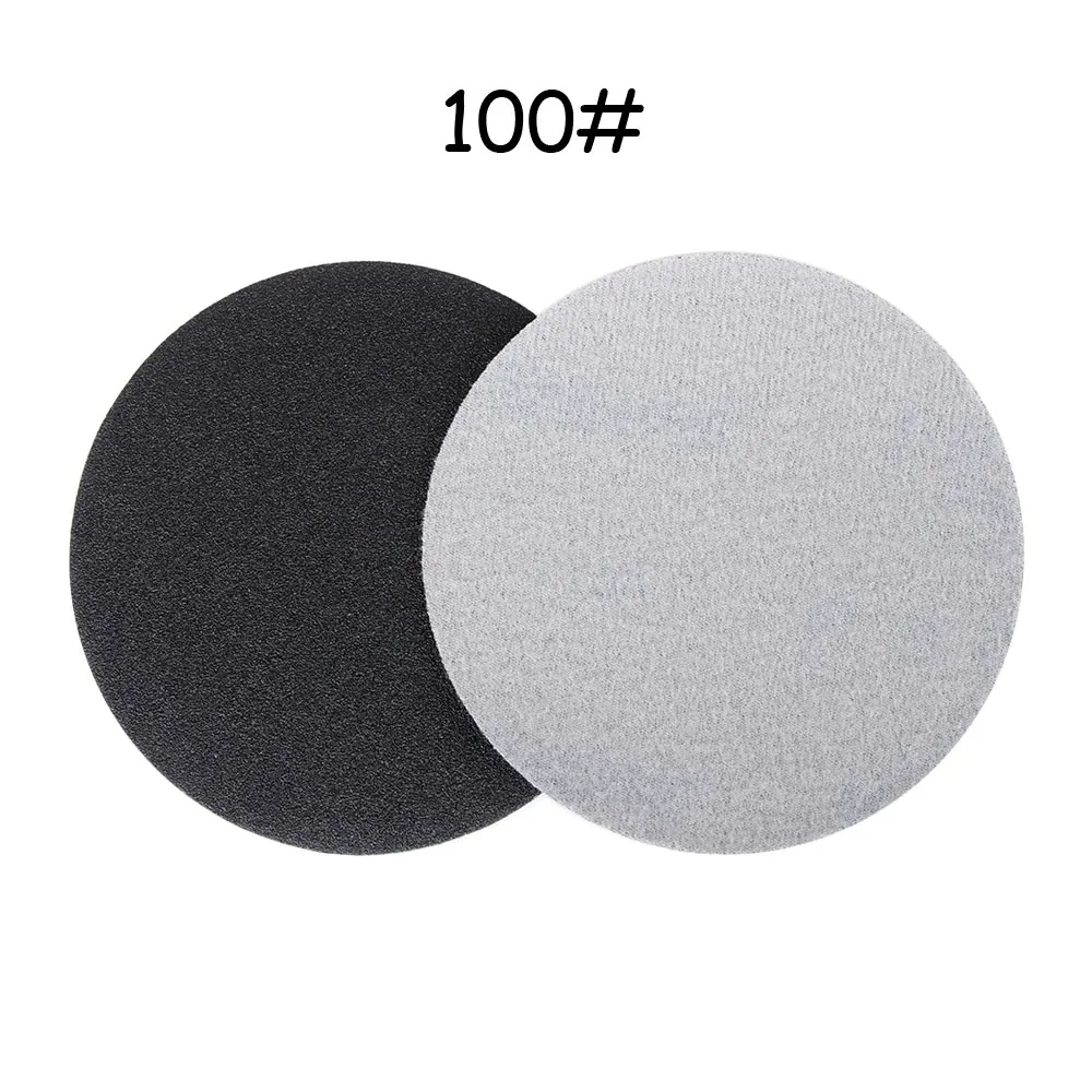 5Pcs 100Grit 5/10/20 шт. 60-10000 Грит с петлей, даже если вымокли или сухой абразивные инструменты Водонепроницаемый 5 ''125 мм наждачная бумага колодки шлифовальные диски - Цвет: 5Pcs 100Grit
