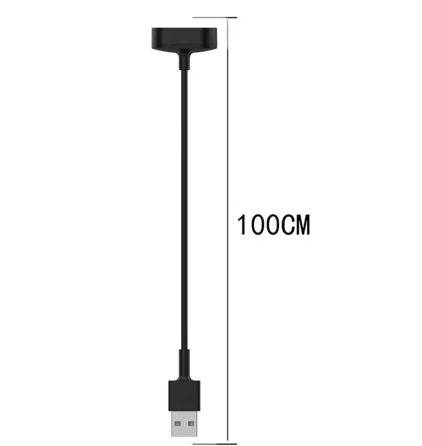 15 см/100 см usb зарядная док-станция кабель для Fitbit inspire/inspire HR смарт-браслет универсальный кабель для быстрой зарядки шнур - Цвет: 100cm