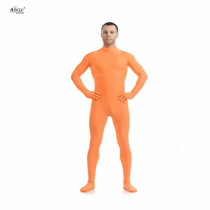 

Ainclu Mens Spandex Nylon Zentai Body Second Skin Tight Without Head Dancewear Costume Hallween Adults Bodysuit