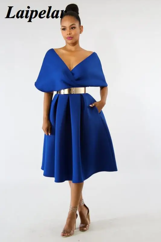 2021 summer dress robe sexy fashion v-neck short-sleeved party Laipelar | Женская одежда