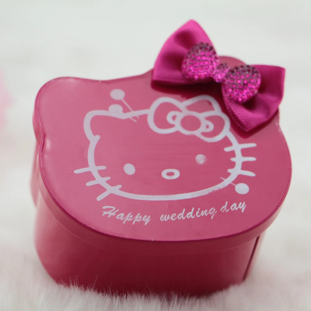 Свадебные украшения KT Cat жестяная тарелка конфетные коробки Hello Kitty форменные