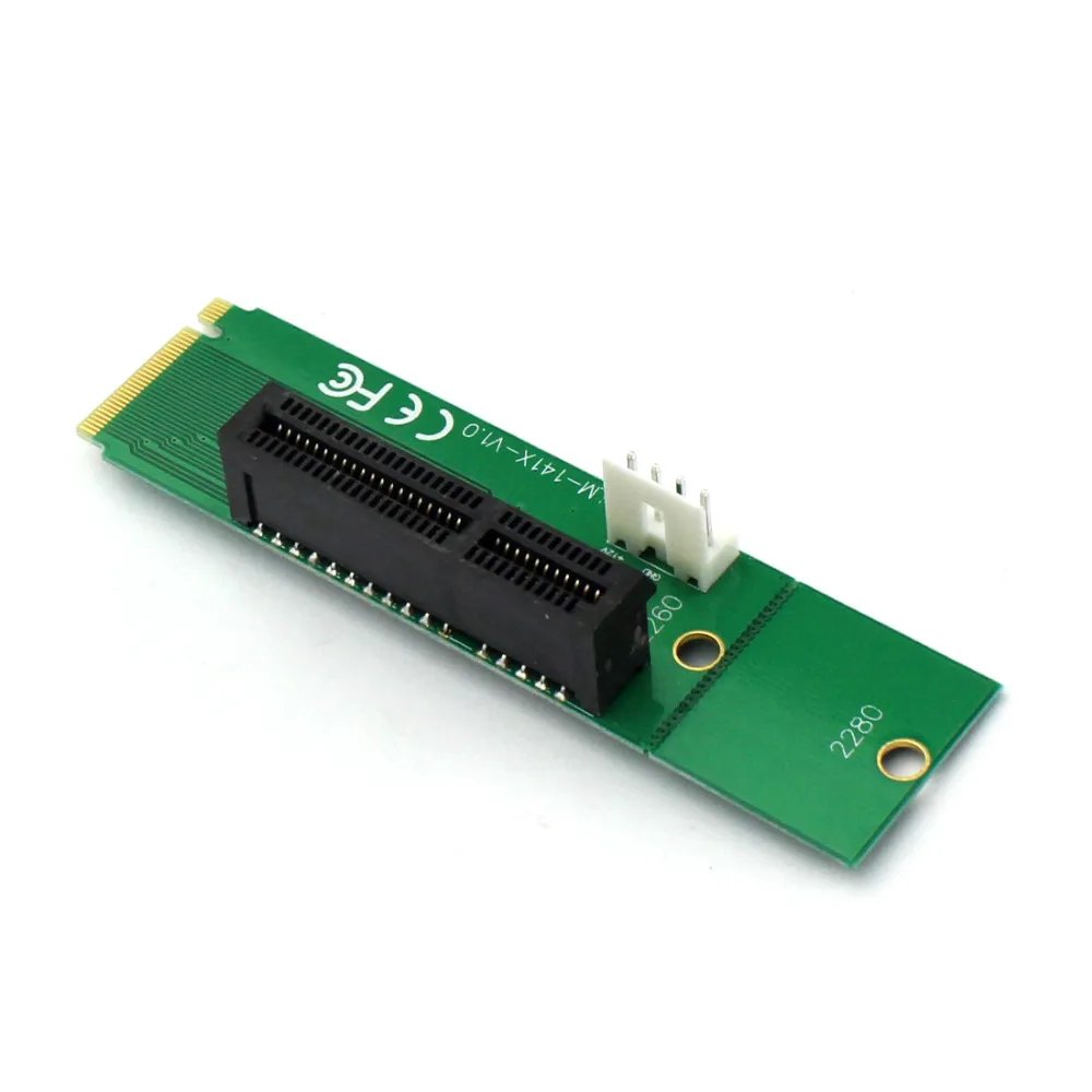Q13025-100 100 шт. WBTUO LM-141X-V1.0 PCI-E 4X Female to NGFF M.2 M кабель питания с адаптером | Компьютеры и