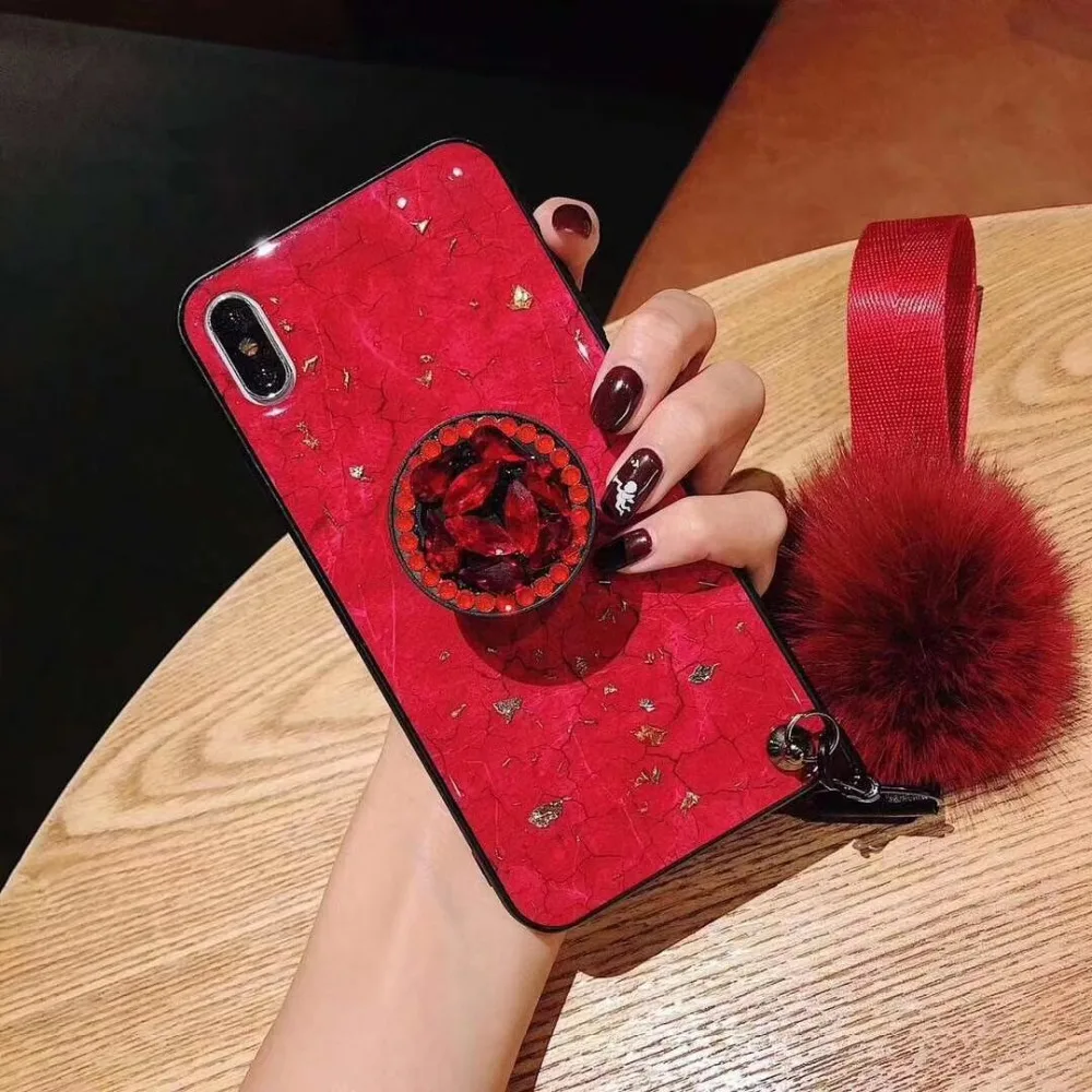 Роскошный Мраморный чехол из золотой фольги для xiaomi redmi note 5 7 6A 6 PRO note5A S2 Золотой