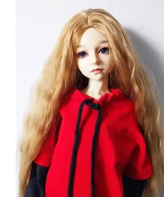 T02-X547-1 Blyth кукольные одежда 1/3 1/4 bjd 1/6 мягкого плюша; аксессуары для куклы свитер красного, синего и белого цвета, Цвет соответствующее отверстие джинсовые шорты 2 шт./компл - Цвет: red top