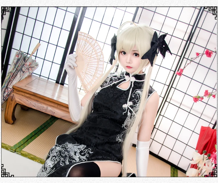 Маскарадный костюм kasugano Sora костюмы Cheongsam японского аниме в одиночестве, где мы меньше всего один косплей