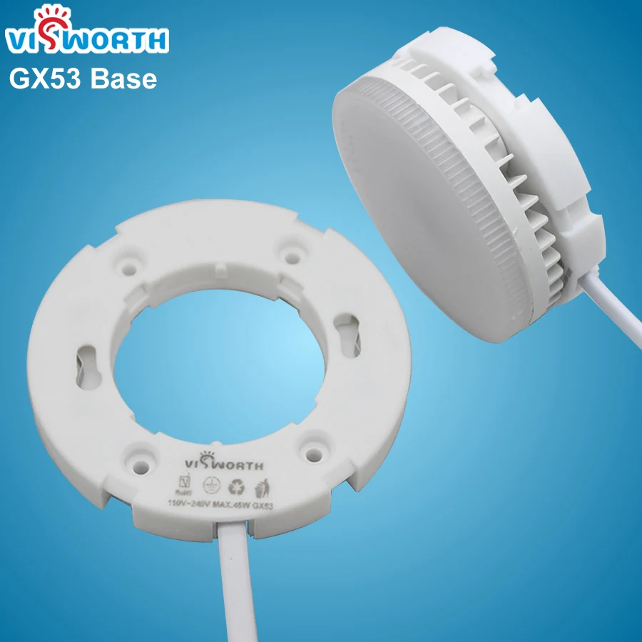 

Цоколь лампы GX53 VisWorth ABS медный провод
