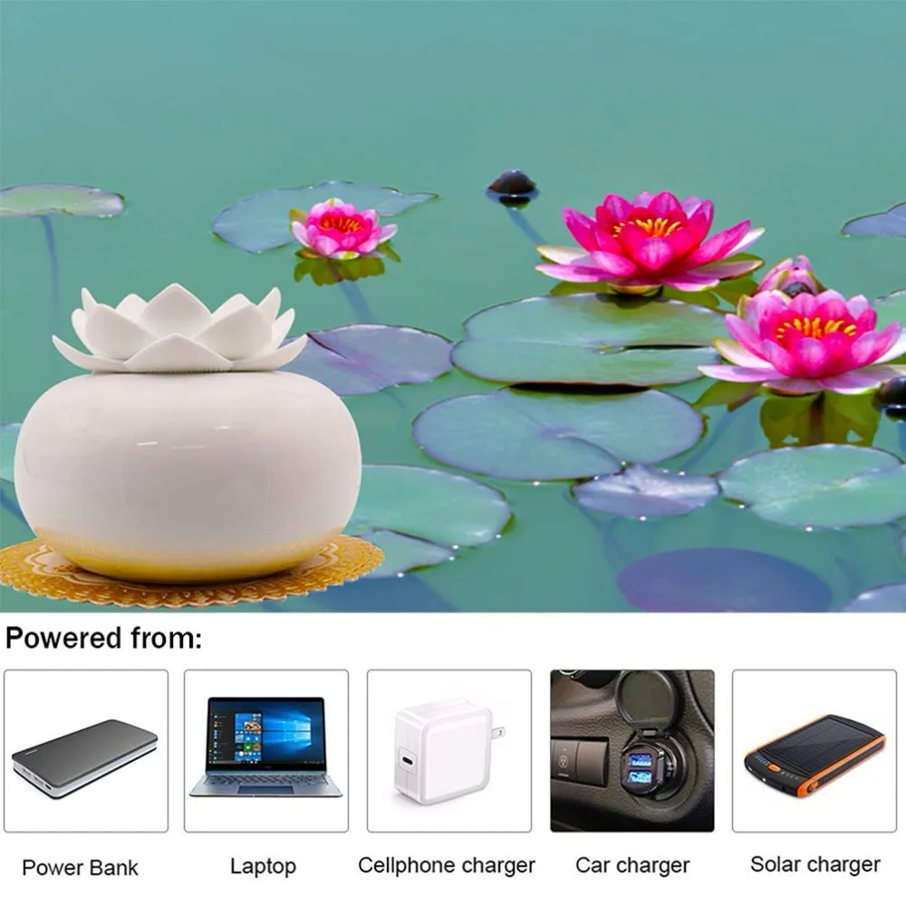 Эфирные масла диффузор декоративные ароматерапия милый Lotus керамический