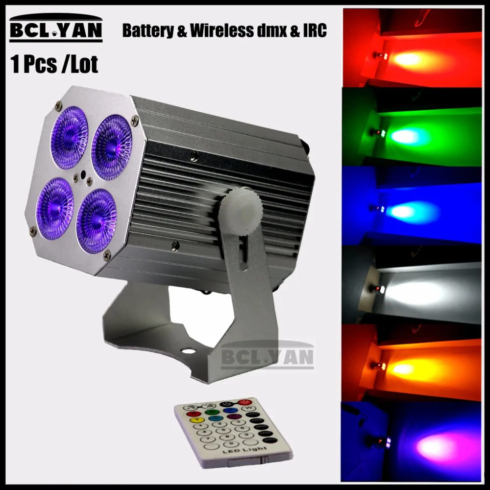 DJ Lighting 2018 портативная Freedom Hex 4*18 Вт RGBWA UV 6 в 1 Беспроводная DMX512 батарея для мытья