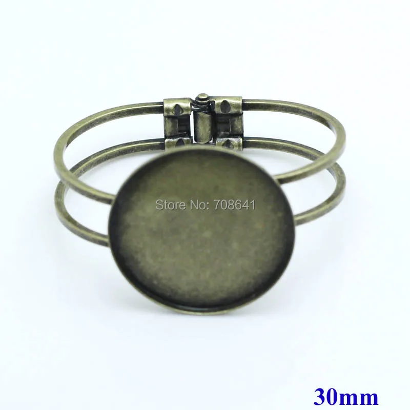 Пустая основа для браслета с круглой окантовкой поднос кабошоном кабошон