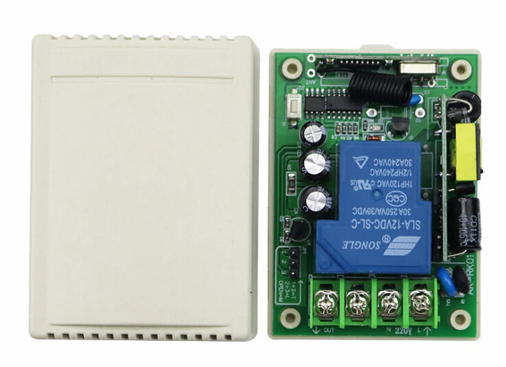 RF беспроводной AC85V 110V 220V пульт дистанционного управления выключатель света 1 CH 30 A