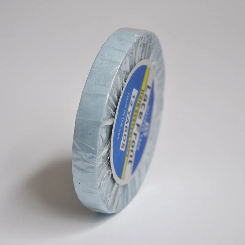 1 см * 12 ярдов лента для наращивания волос поддержка фронтальной сетки синяя