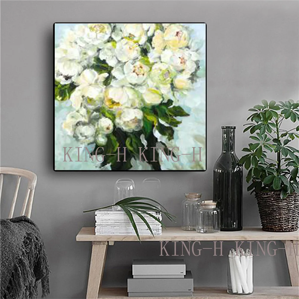 Ручная роспись маслом полевые посадки цветов желтый Содержание абстрактный