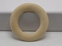 10 natural untreated plain wooden big round donut ring beads 59mm