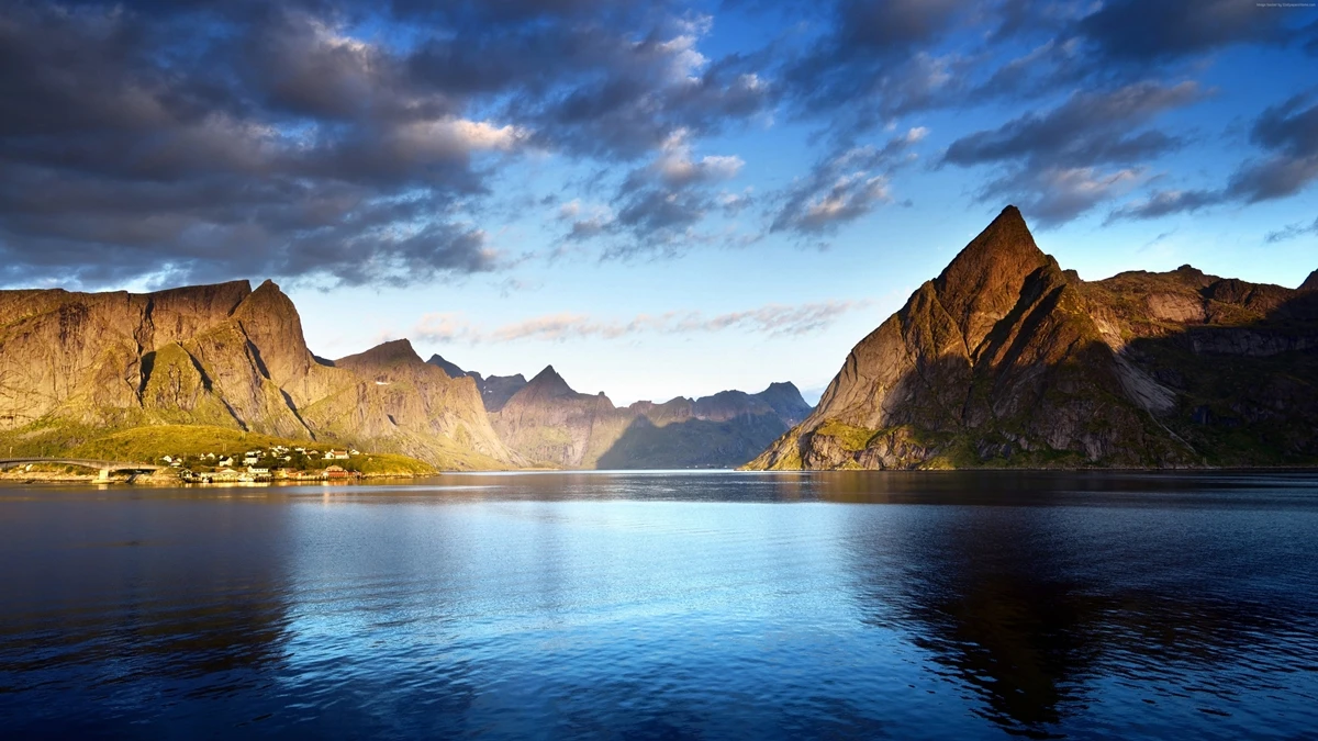 Норвежские острова lofoten Аврора Северные огни горы море декор гостиной домашний Декор стены искусства деревянная рамка Плакат kg785 - Цвет: KG784