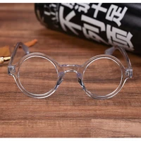 vintage round acetate transparent eyeglasses women optical glasses frame men retro spectacles clear lens oculos de grau