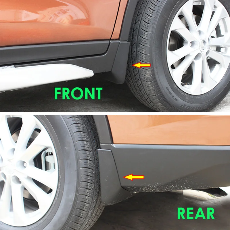 Фото Для Nissan X-Trail Rouge T32 набор литых автомобильных брызговиков 2014-2019 2016 2017 №5