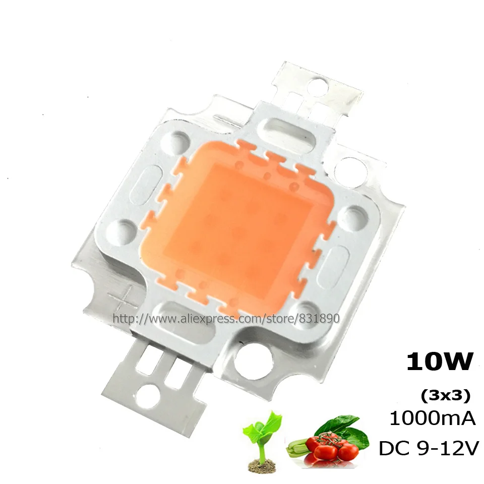 Мощный светодиодный чип Epistar COB Beads10W 20 Вт 30 50 100 300 380 850nm прожекторы для роста