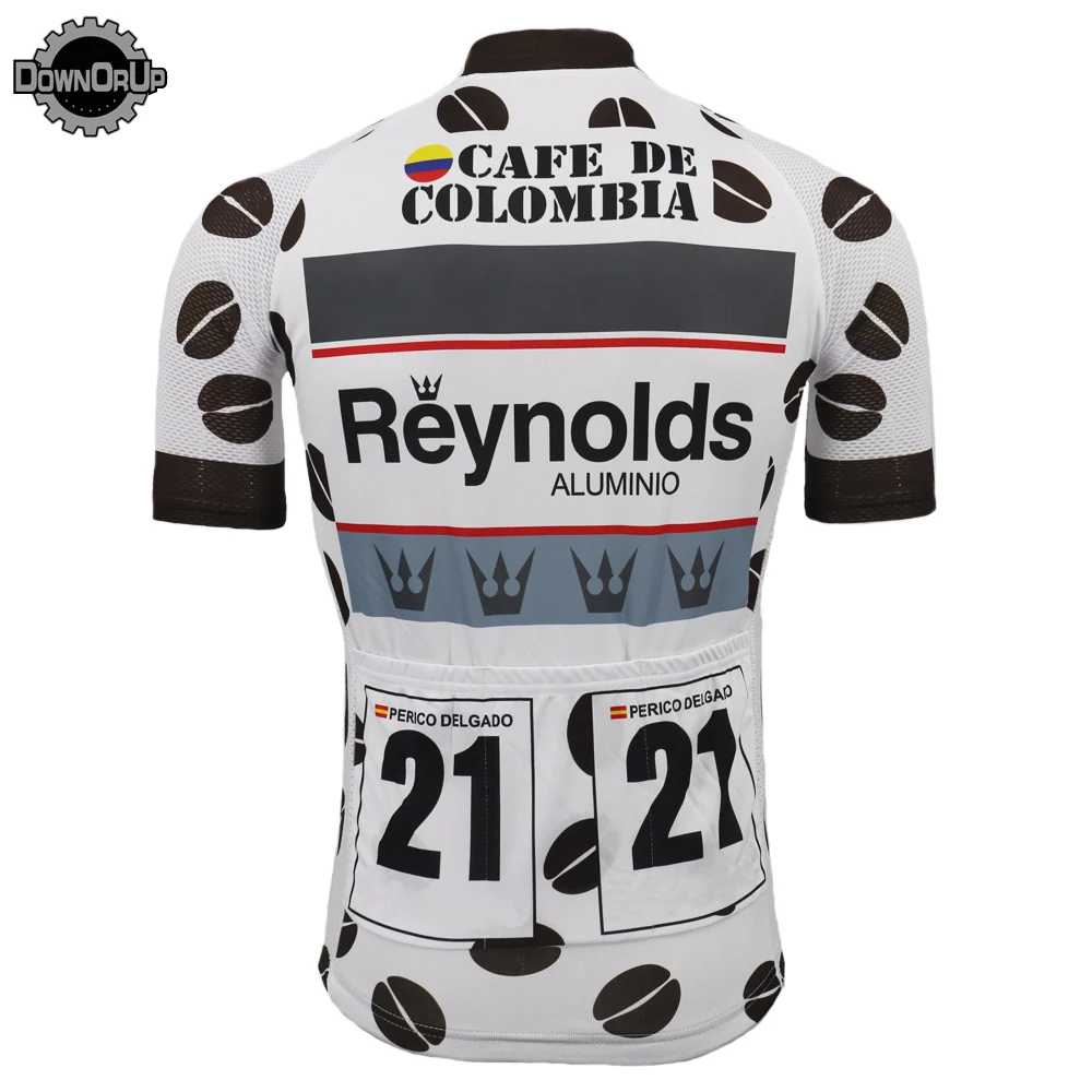 Ретро pro team Мужская велосипедная Джерси с коротким рукавом MTB Классическая
