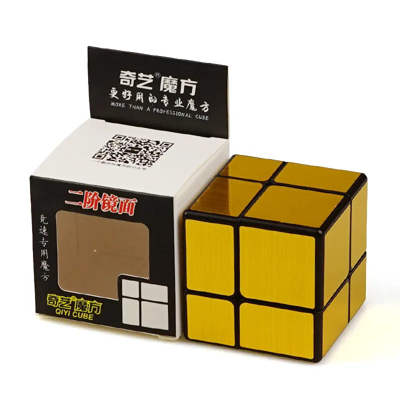 Зеркальный куб 2x2 кубики Qiyi 2x2x2 зеркальные блоки магический головоломка