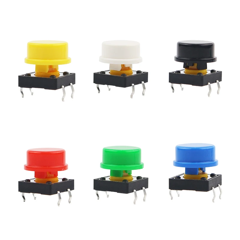 

1pcs 12*12*7 mm Light Touch Switch Key DIP4 ON/OFF 4pinTouch Button Touch Micro Switch DIP + Switch Key Hat for DIY