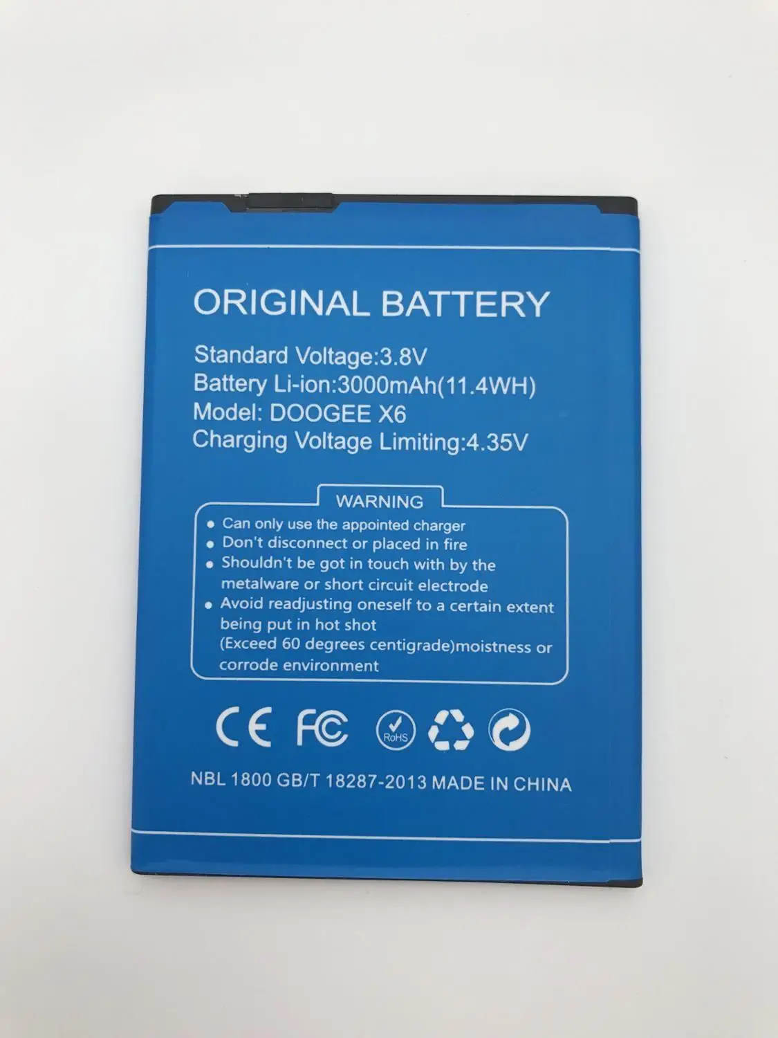Новый оригинальный аккумулятор для мобильного телефона Doogee X6 X 6 Pro 3000mAh 3 7 V