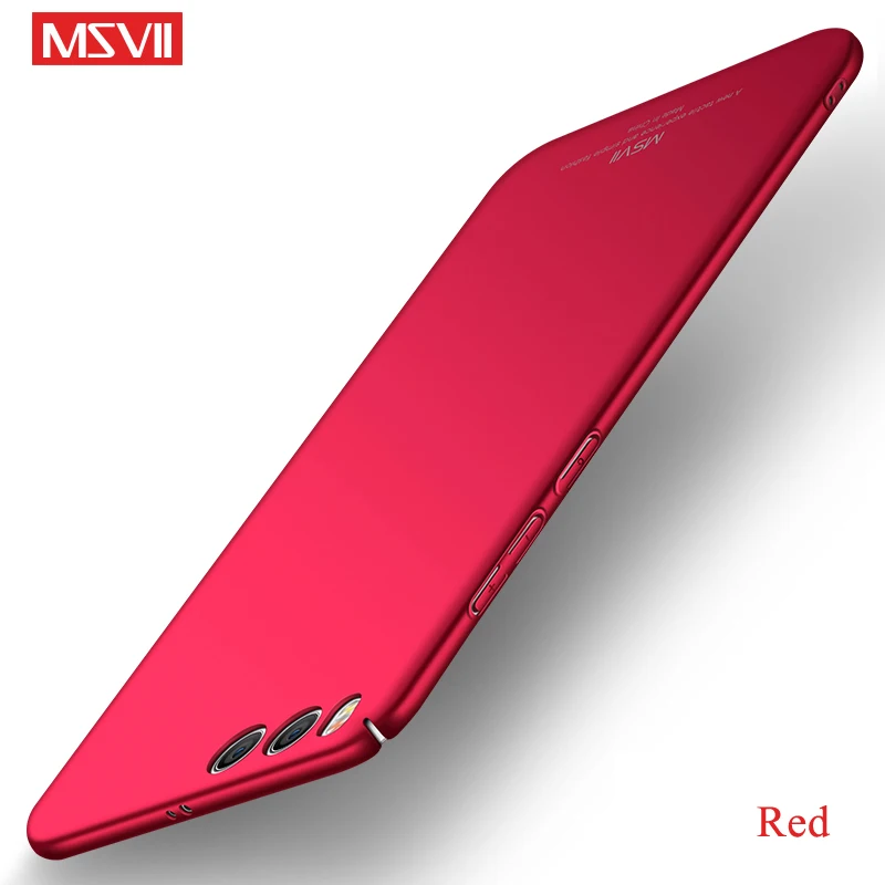 Red Для Xiaomi mi 6 Чехол MSVII палец кольцо матовый Жесткий Чехол для Xiaomi mi 6 Чехол Xio mi 6 автомобильный держатель PC задняя крышка Xia mi 6 mi 6 M6 - Цвет: Red